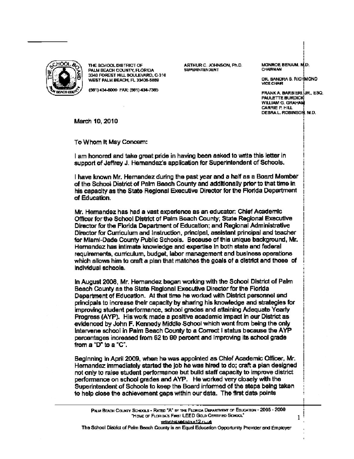 Benaims Recommendation Letter For Hernandez Debbie Block within dimensions 1159 X 1500