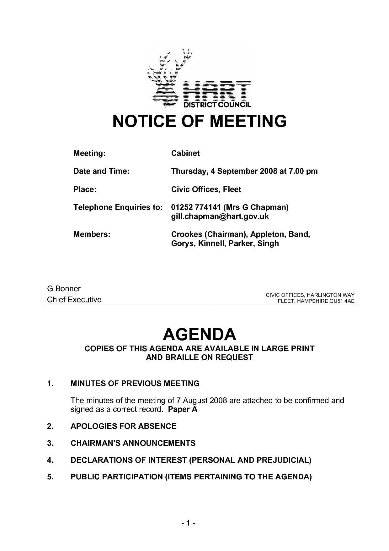 Meeting Notice Template