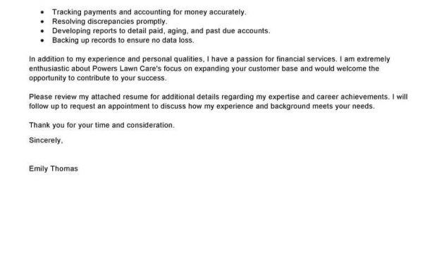 Best Accounts Receivable Clerk Cover Letter Examples pertaining to measurements 800 X 1035