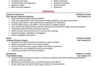Best Apprentice Electrician Resume Example Livecareer intended for proportions 800 X 1035