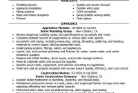 Best Apprentice Plumber Resume Example Livecareer regarding size 800 X 1035