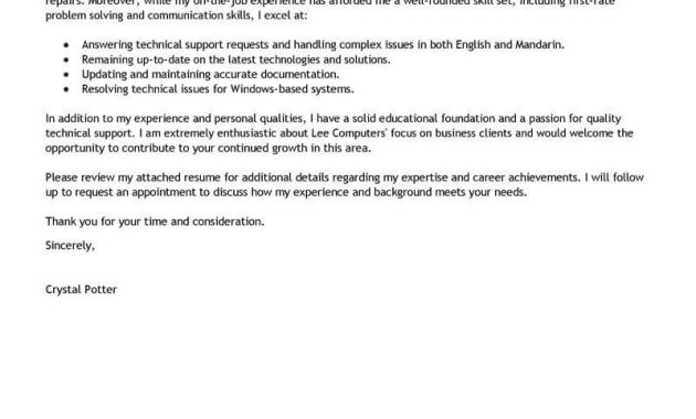Best Bilingual Technical Service Agent Cover Letter Examples with regard to sizing 800 X 1035