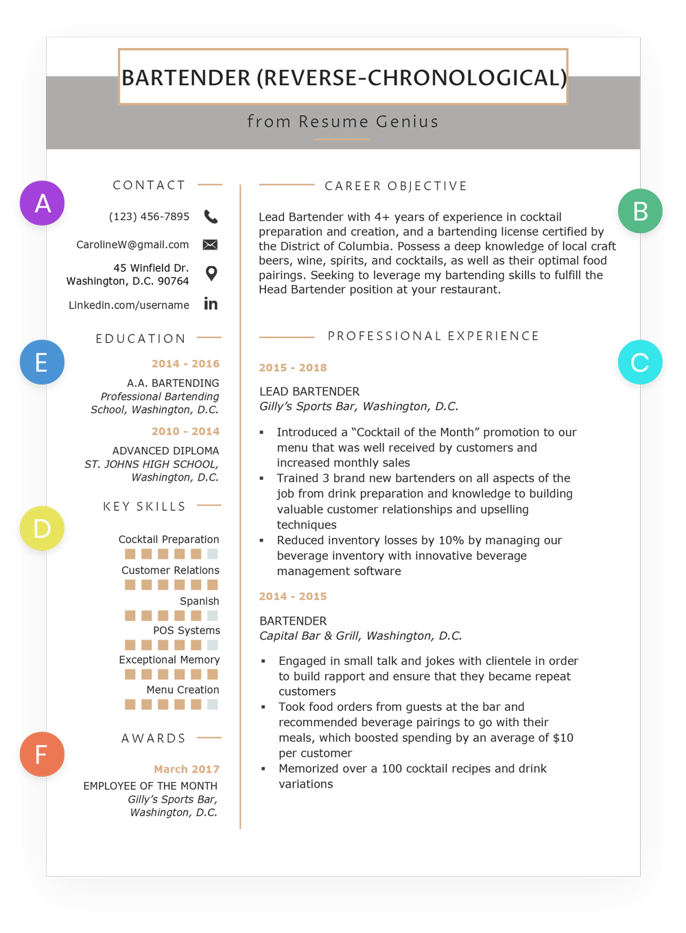 Best Chronological Resume Template Debandje inside dimensions 1000 X 1361