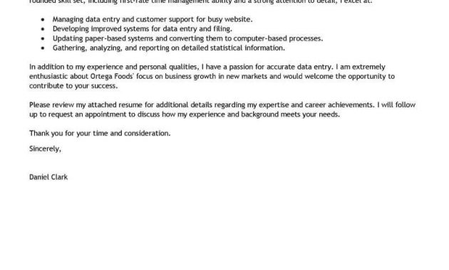 Best Data Entry Clerk Cover Letter Examples Livecareer pertaining to sizing 800 X 1035