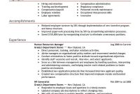 Best Human Resources Manager Resume Example Livecareer intended for size 800 X 1035