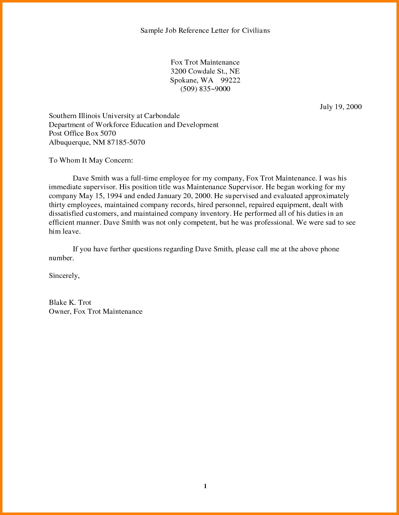 Best Ideas Of Employment Reference Letter Sample Doc Best for proportions 1291 X 1666