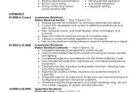 Best Journeymen Electricians Resume Example Livecareer inside sizing 800 X 1035