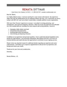 Best Law Cover Letter Examples Livecareer with proportions 800 X 1035