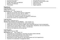 Best Legal Secretary Resume Example Livecareer throughout dimensions 800 X 1035