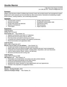 Best Legal Secretary Resume Example Livecareer throughout dimensions 800 X 1035