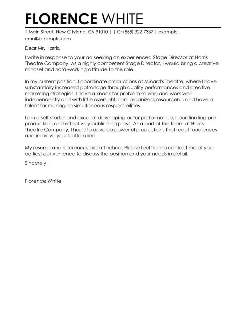 Best Medical Cover Letter Examples Livecareer regarding size 800 X 1035