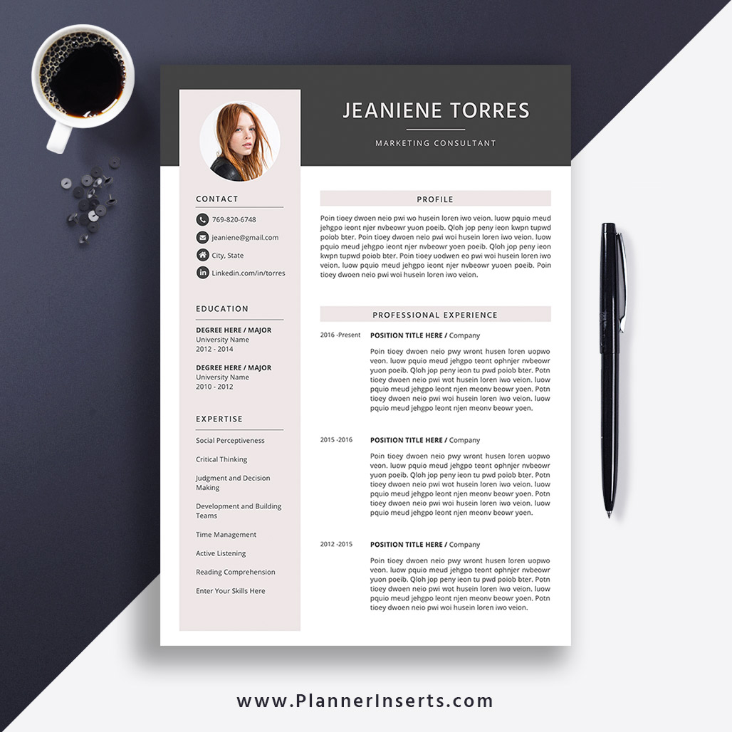 Best Modern Resume Templates 2020 Debandje with measurements 1028 X 1028