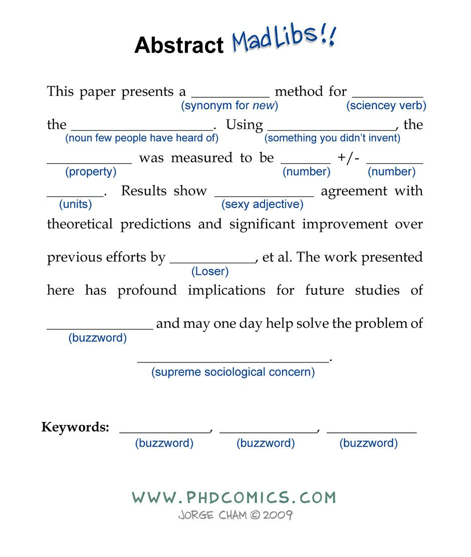 Best Of Phd Comics Abstract Madlibs Phd Comics for measurements 940 X 1111