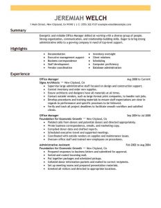 Best Office Manager Resume Example Livecareer throughout sizing 800 X 1035