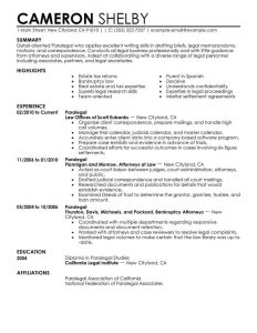 Best Paralegal Resume Example Livecareer with regard to size 800 X 1035