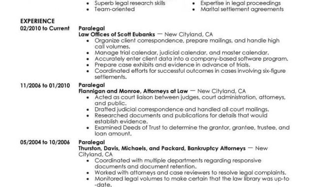 Best Paralegal Resume Example Livecareer with regard to size 800 X 1035