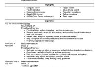 Best Petroleum Operator Resume Example Livecareer within sizing 800 X 1035