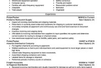 Best Picker And Packer Resume Example Livecareer in dimensions 800 X 1035