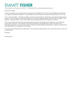 Best Pipefitter Cover Letter Examples Livecareer regarding proportions 800 X 1035