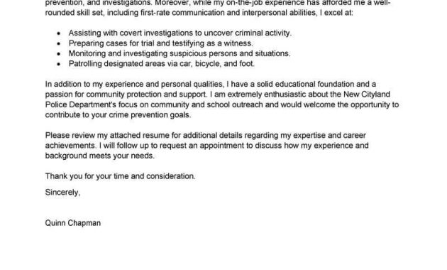 Best Police Officer Cover Letter Examples Livecareer regarding dimensions 800 X 1035