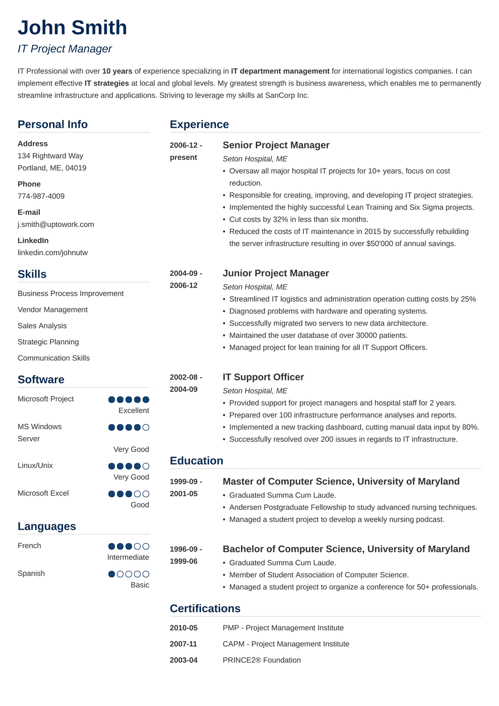 Best Project Manager Resume Examples Template Guide inside dimensions 990 X 1400