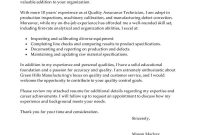 Best Quality Assurance Cover Letter Examples Livecareer in sizing 800 X 1035