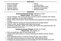 Best Restaurant Manager Resume Example Livecareer with regard to dimensions 800 X 1035