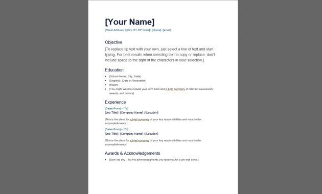 Best Resume Templates That Will Showcase Your Skills for sizing 1221 X 740