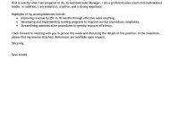 Best Sales Assistant Manager Cover Letter Examples Livecareer intended for sizing 800 X 1035