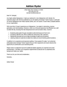 Best Salesperson Cover Letter Examples Livecareer pertaining to dimensions 800 X 1035