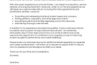 Best Social Worker Cover Letter Examples Livecareer for proportions 800 X 1035