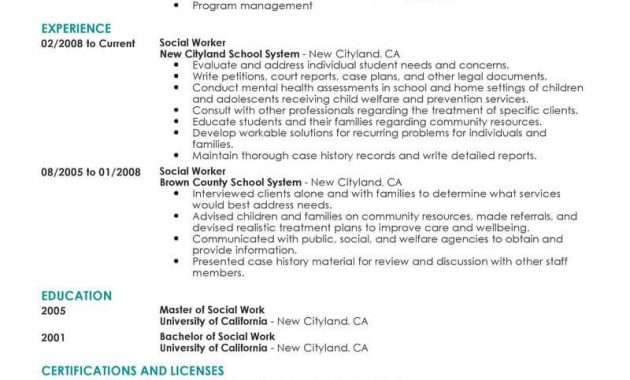 Best Social Worker Resume Example Livecareer in dimensions 800 X 1035