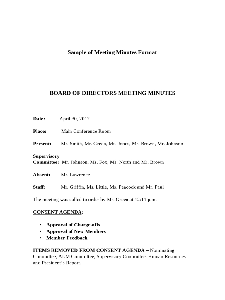 Board Meeting Minutes Template 8 Free Templates In Pdf in dimensions 768 X 1024