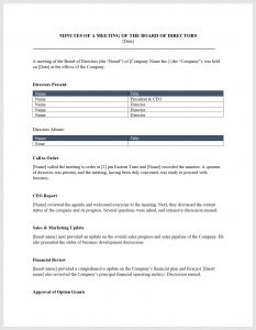 Board Meeting Minutes Template Download From Cfi Marketplace for dimensions 1377 X 1773