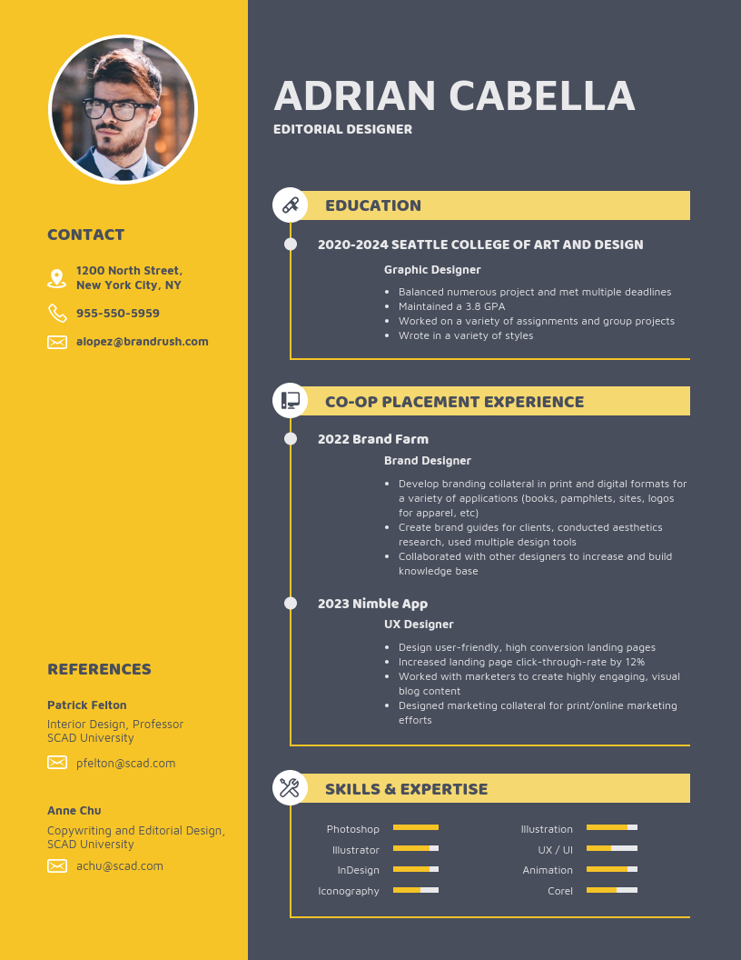 Bold College Student Resume Template within proportions 816 X 1056