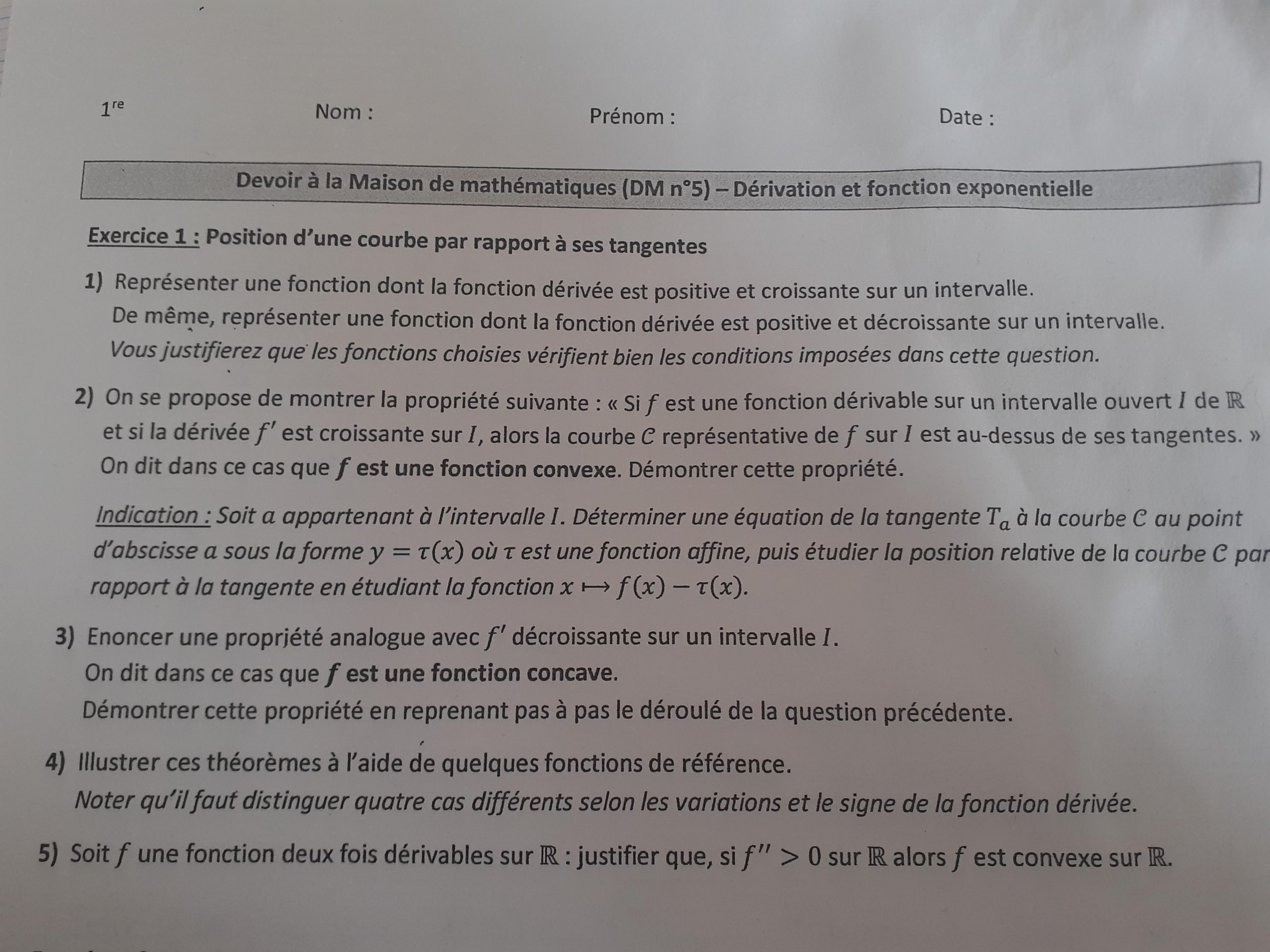 Bonjour Jai Un Dm De Maths Et Je Bloque Aux Questions 2 Et with proportions 4128 X 3096