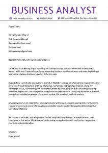 Business Analyst Cover Letter Example Writing Tips for measurements 800 X 1132