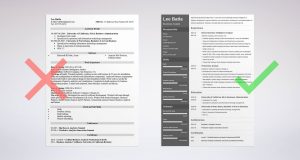 Business Analyst Modern Resume Template Debandje for size 3000 X 1599