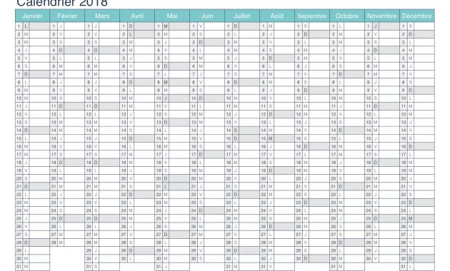 Calendrier 2018 Imprimer Pdf Et Excel Icalendrier with measurements 1684 X 1190