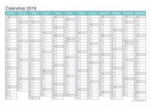 Calendrier 2019 Imprimer Pdf Et Excel Icalendrier throughout dimensions 1684 X 1190