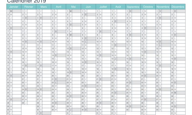 Calendrier 2019 Imprimer Pdf Et Excel Icalendrier throughout dimensions 1684 X 1190