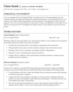 Care Support Worker Cv Template With Classic Border Ms Word intended for sizing 800 X 1016