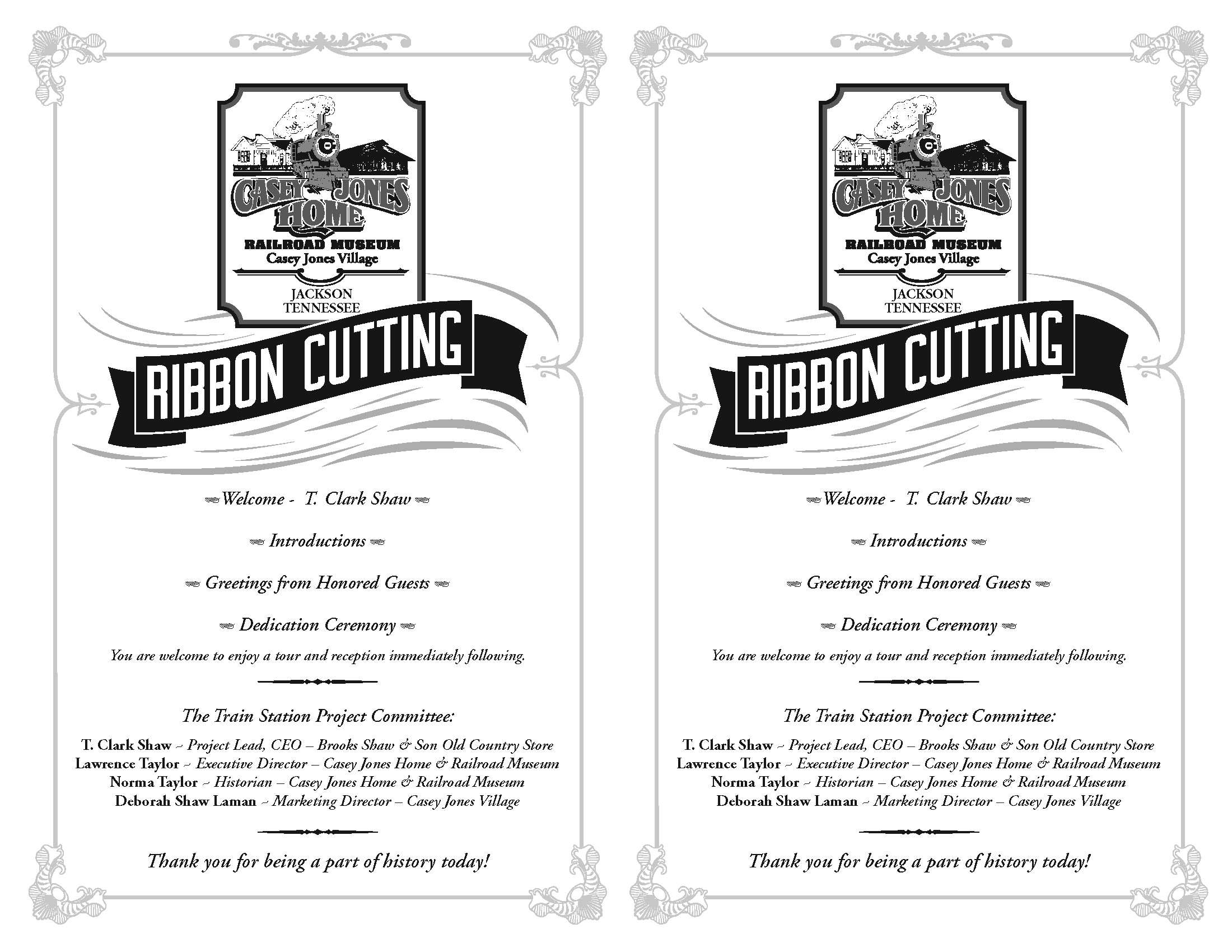 Ribbon Cutting Agenda Template Invitation Template Ideas