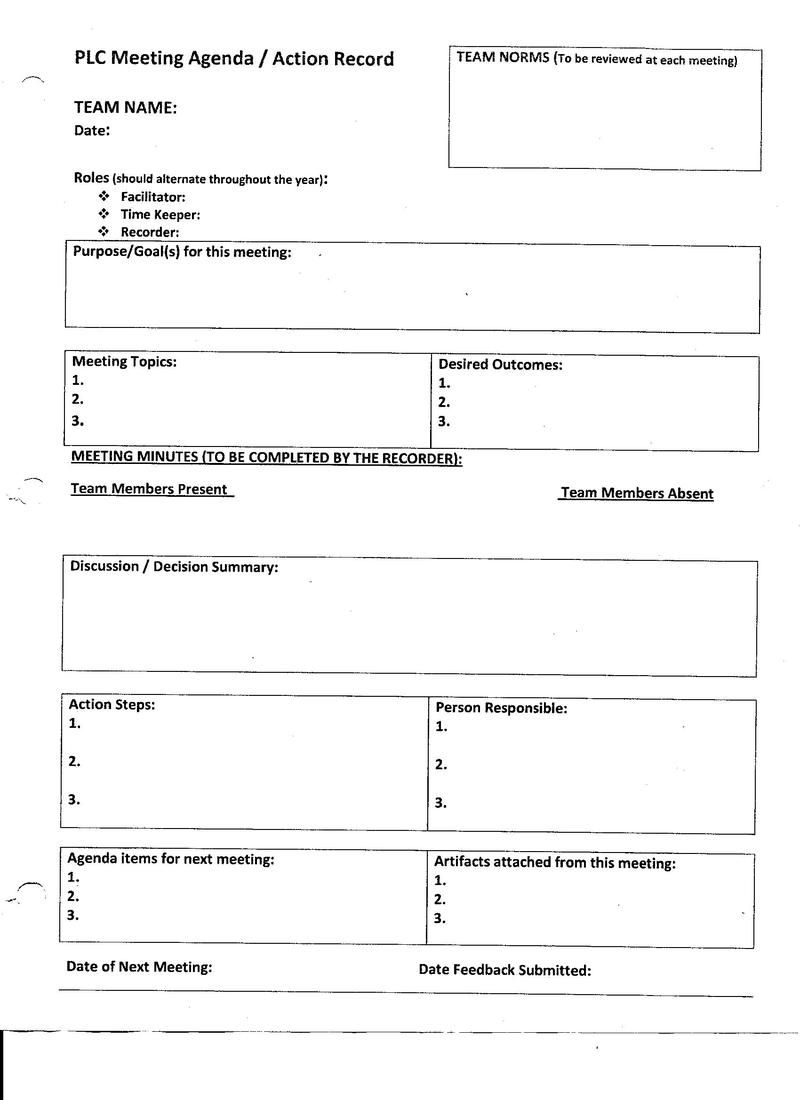 Cashplc Plc Meeting Agenda And Action Record inside sizing 800 X 1100