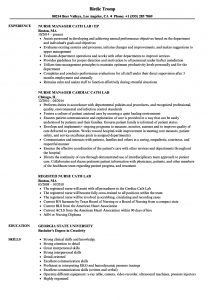 Cath Lab Nurse Resume Samples Velvet Jobs inside measurements 860 X 1240