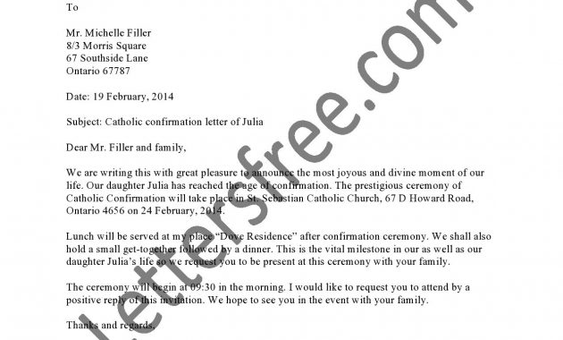 Catholic Confirmation Letter Confirmation Letter within measurements 1275 X 1650