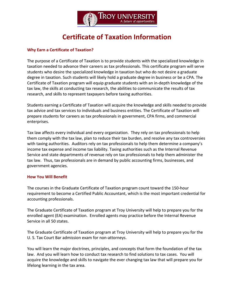 Certificate Of Taxation Information pertaining to size 791 X 1024