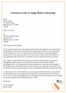 Character Letter To Judge Before Sentencing 01 Best Letter in size 2480 X 3508