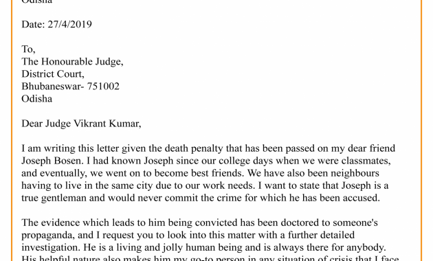 Character Letter To Judge Before Sentencing 01 Best Letter in size 2480 X 3508