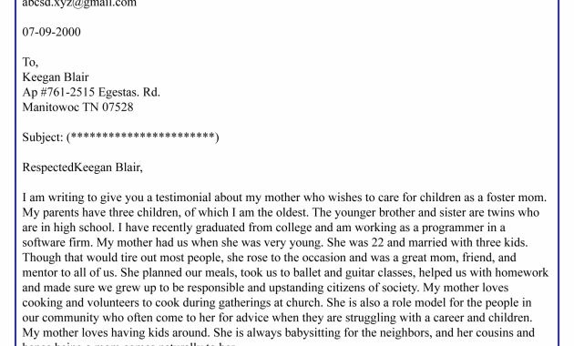 Character Reference Letter For A Mother 01 Best Letter for sizing 2480 X 3508